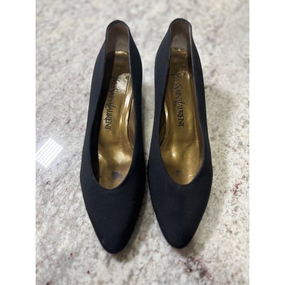 Vintage Saint Laurent Sculpted Ball Heels - Size - Picture 5 of 8